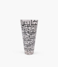 Kufic Sand Decorated Conic Vase 15.7 * 30 cm