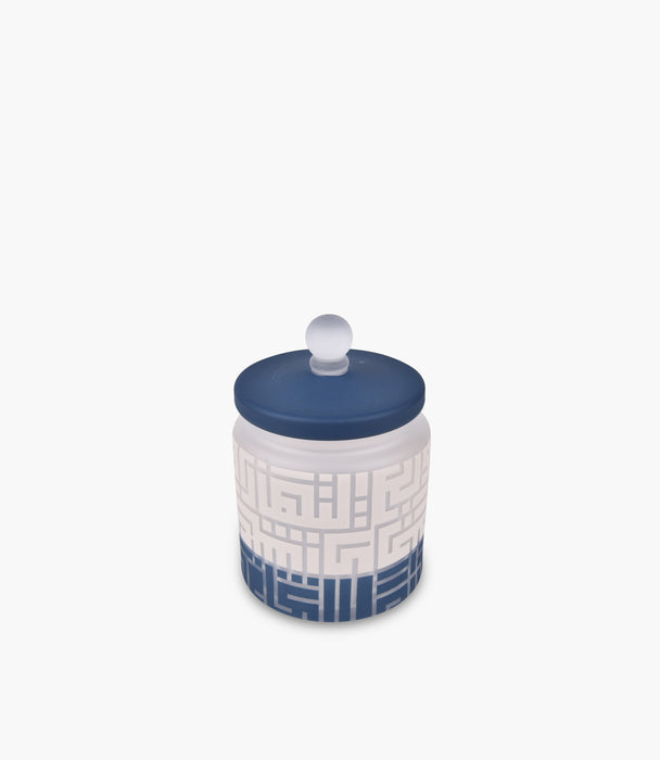 Kufic Blue Sand Decorated Box L 19* 16 cm