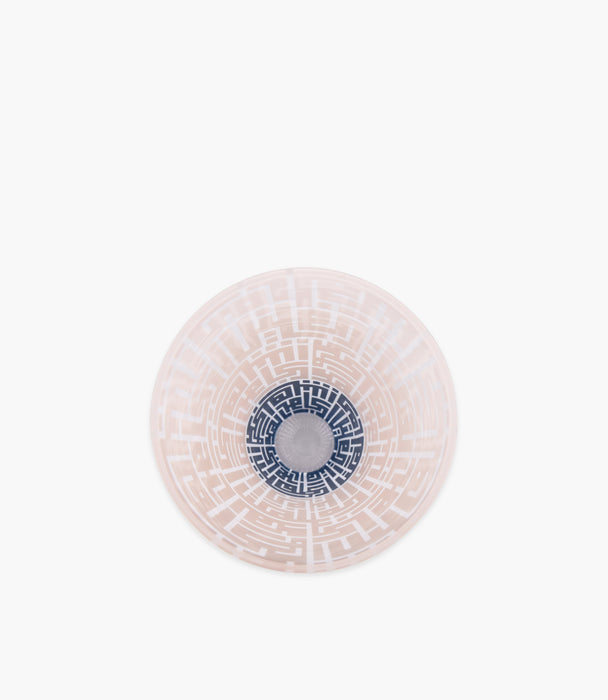 Kufic Blue Sand Decorated Conic Vase 15.7 * 30 cm