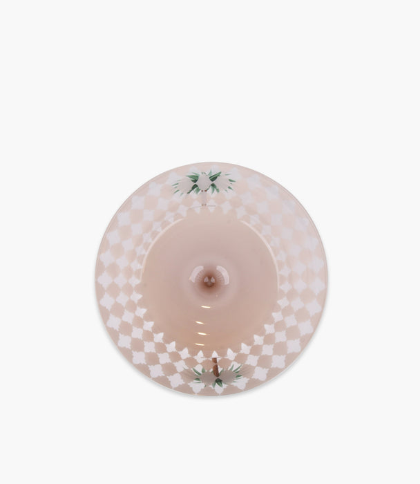 Palm Decorated Bowl With Foot 24* 20.5 cm