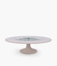 Palm Decorated Cake Plate With Foot 32* 92 cm
