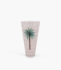 Palm Decorated Conic Vase 15.7* 30 cm