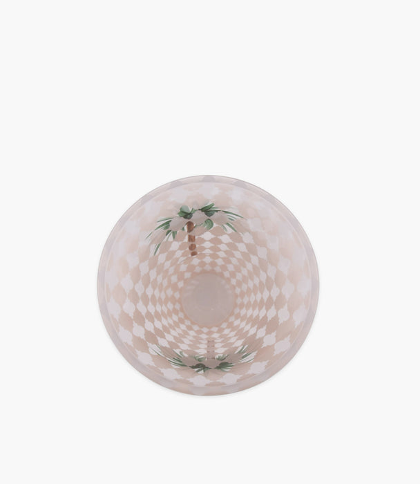 Palm Decorated Conic Vase 15.7* 30 cm
