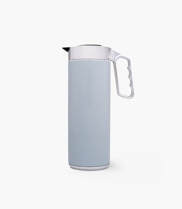 Cylinder Blue & Silver Thermos 1L