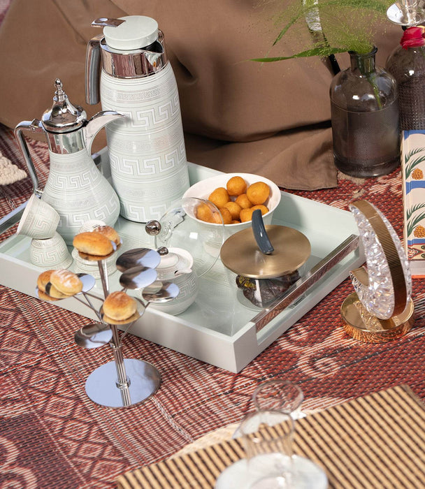 Zawaya Wooden Tray 
48.3*33.8*5 cm - Roomours UAE