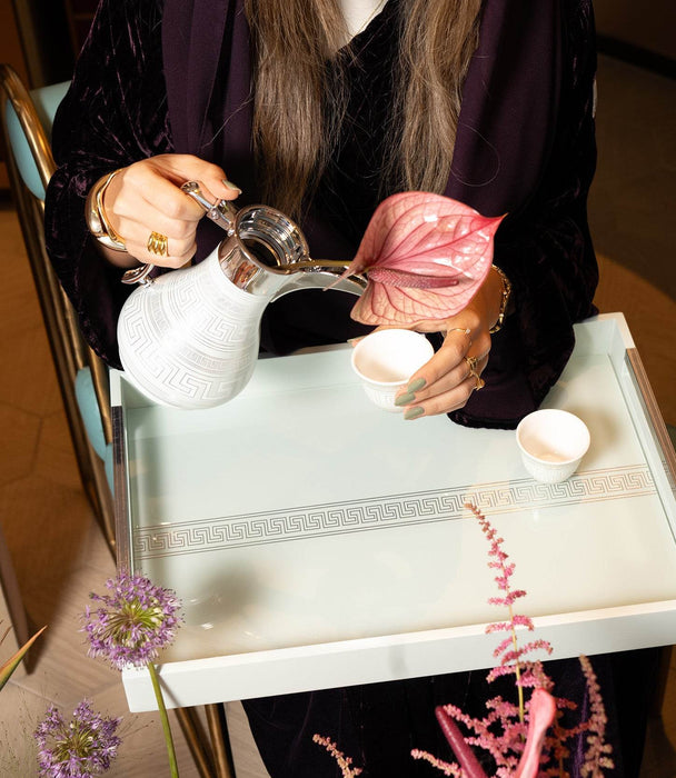 Zawaya Wooden Tray 
48.3*33.8*5 cm - Roomours UAE