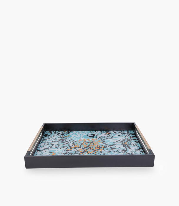 Diwani Wooden Tray 
48.3*33.8*5 cm - Roomours UAE