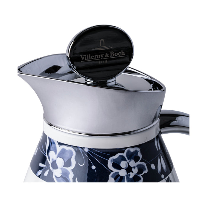 ترمس أولد لوكسمبورغ ستانلس ستيل برسمة زهور زرقاء - 0.7 لتر