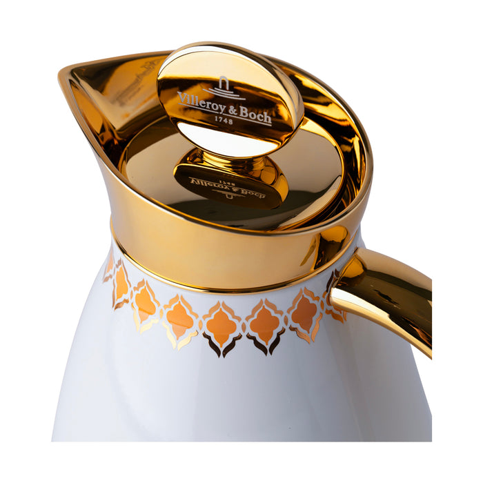 ترمس هورس ستانلس ستيل كهرماني وذهبي - 1 لتر