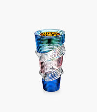 Swirl Crystal Incense Burner Coloured 9x9x11cm