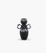 Monochroma Large Vase with Dual Handle-Black - Roomours UAE