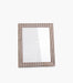 Tranquility Striped Hide Frame, Offwhite/Black 25x20cm - Roomours UAE