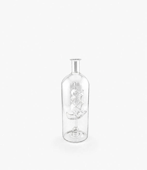 Eclectic Glass Bottle with Vessel