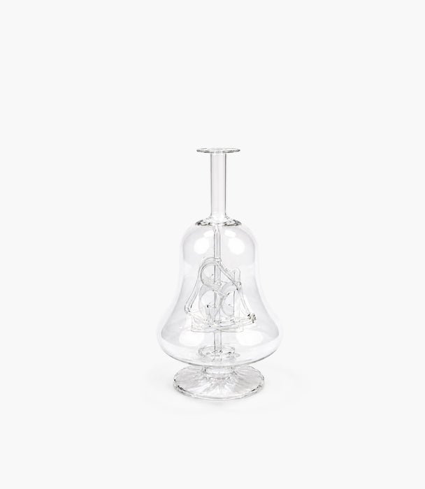 Eclectic Glass Bottle with Vessel, Jar shaped