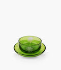 Palm Bowl & Plate Green Set of 6 - Green
