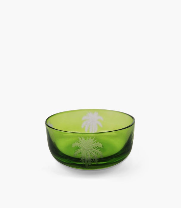 Palm Green Bowl & Plate Set of 6