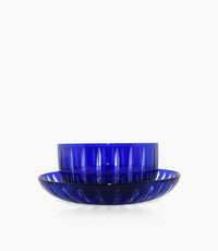 Strips Blue Bowl & Plate Set of 6