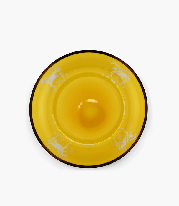 Horse Amber Bowl & Plate Set of 6