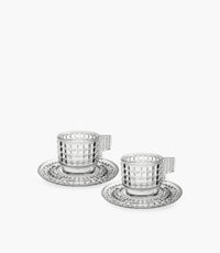 Chic & Zen - Cake Acrylic Set 2 Coffee Cup - Clear - Roomours UAE