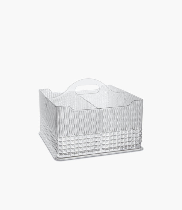 Chic & Zen Kitchen Cutlery Holder - Clear - Roomours UAE