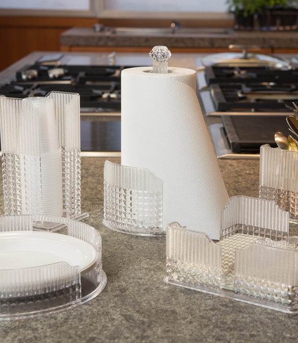 Chic & Zen Kitchen Cutlery Holder - Clear - Roomours UAE