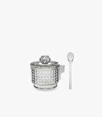 Chic & Zen - Cake Acrylic Sugar Bowl & Spoon Clear