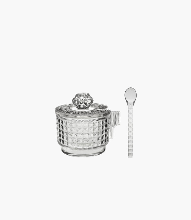 Chic & Zen - Cake Acrylic Sugar Bowl & Spoon Clear