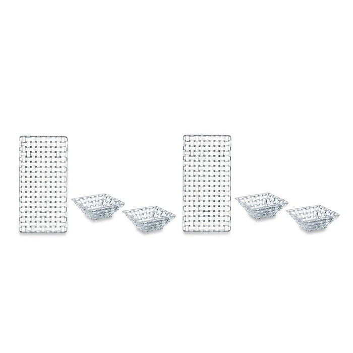 Bossa Nova Serving Set – 3-Piece Tray & Bowl, Pack of 2 - Roomours